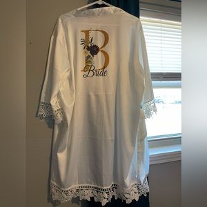 White Bridal Robe